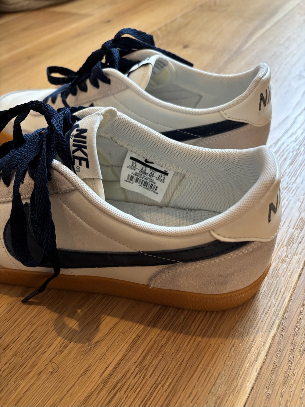 Men’s Nike Killshot shoes, Sail/Gum Yellow/Midnight Navy, 9.5 - Picture 7 of 8